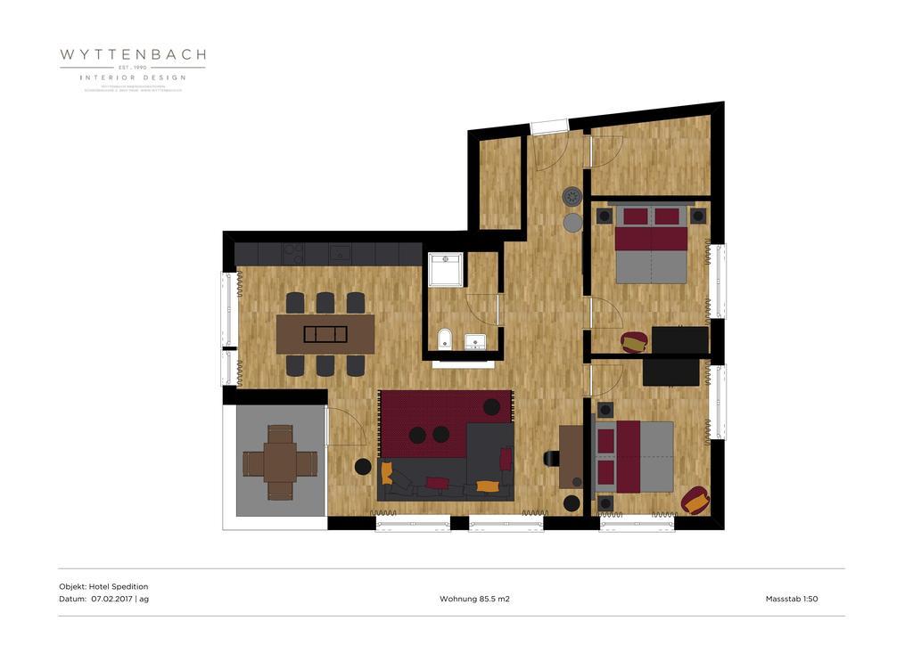 Apartment Spedition Thun Exteriör bild